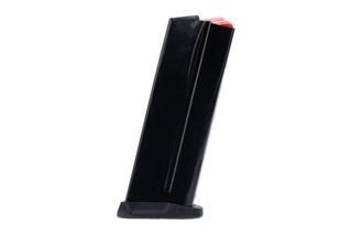This steel HK magazine holds 10-rounds of 9mm ammunition.